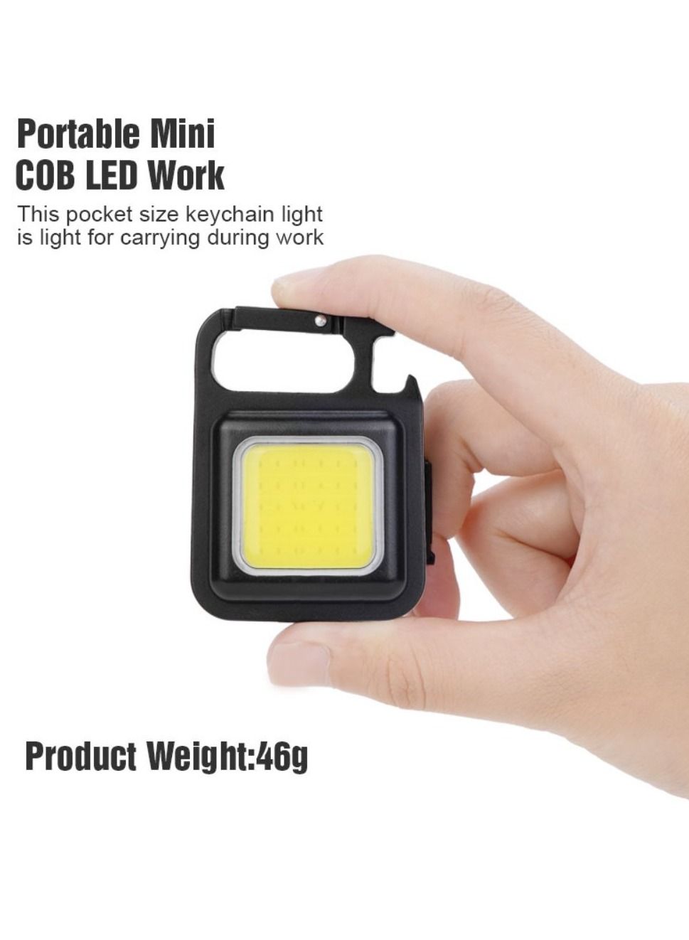 Mini LED Flashlight, Rechargeable Keychain Mini Flashlight, 4 Light Modes Portable Pocket Light