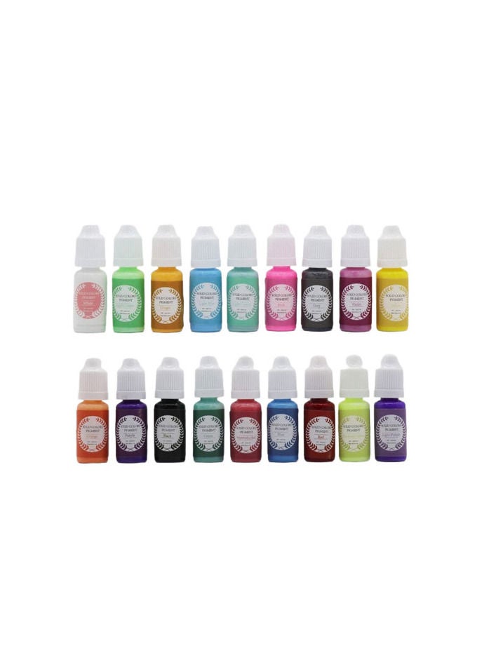 Resin Art Solid Coloring Set Of 10ml x 18 Colors