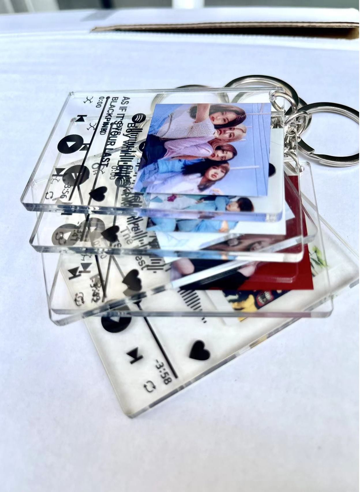 Blackpink Acrylic Keychain Lyrics Key Ring With Chain