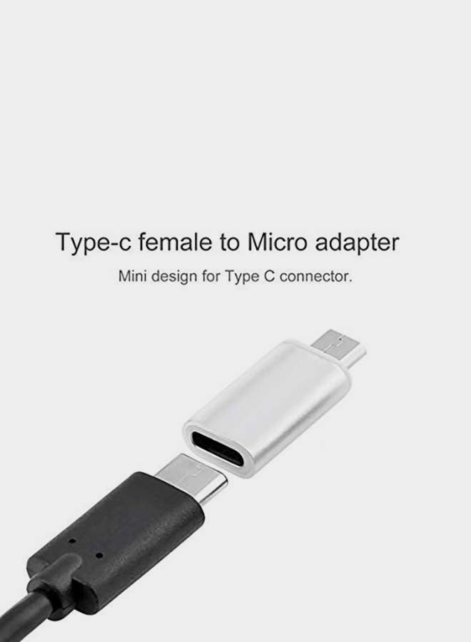 USB Type-C Male to Micro USB Adapter white