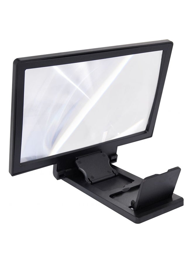 3D Screen Magnifier HD Video Foldable Stand For LG Mobile Phone Black