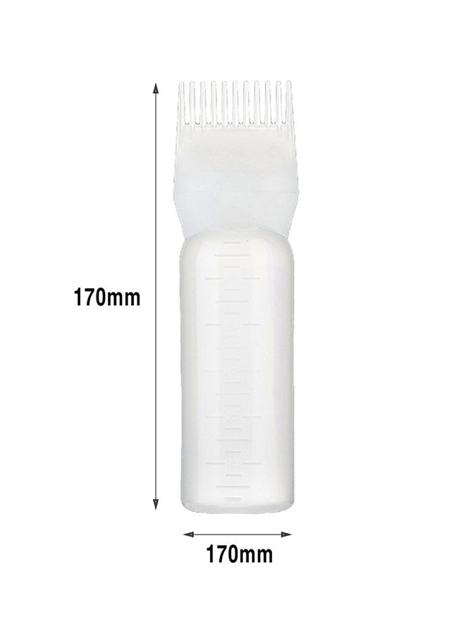 Hair Dye Bottle With Applicator Comb White