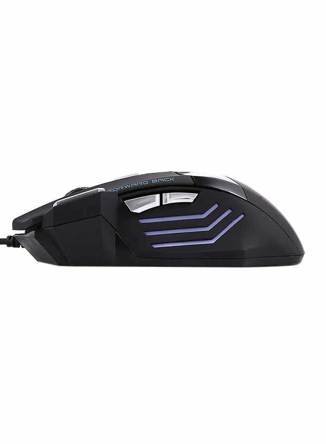 5500DPI Gaming Mouse USB Wired Optical 7-Buttons Black