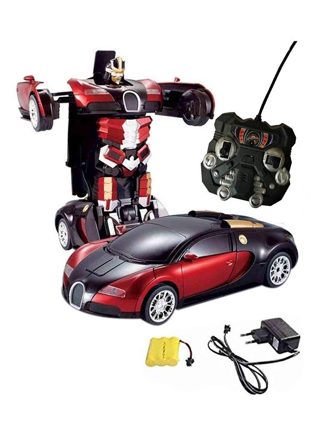 Portable Lightweight Authentic Detailed Remote Controlled Transformer Robot Electric Car 30x13x10cm