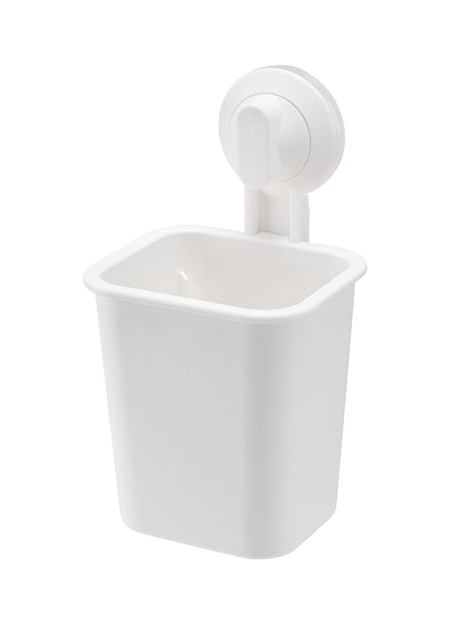 Toothbrush Holder With Suction Cup White 18centimeter