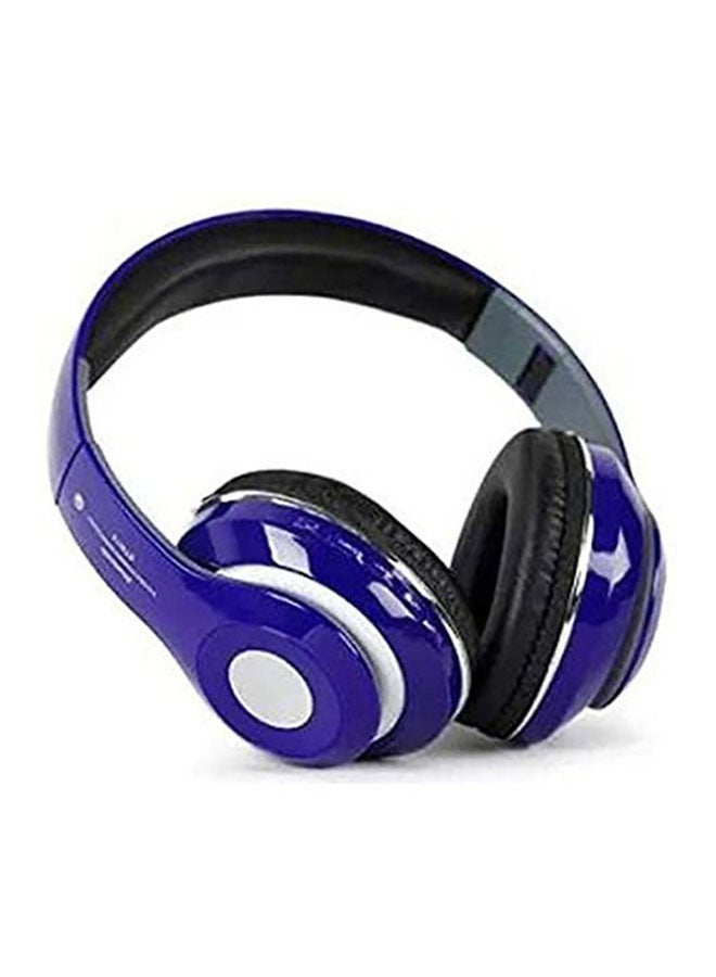Foldable Stereo Wireless Bluetooth Headphone Blue/Black