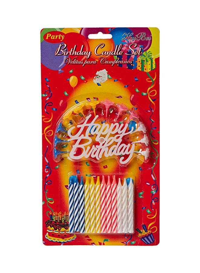 12-Piece Birthday Candle With Holders