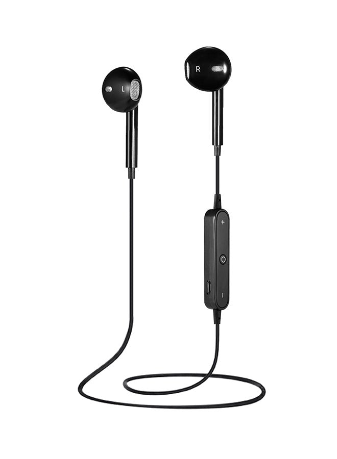 Stereo Bluetooth Wireless In-Ear Earphone With Microphone Black