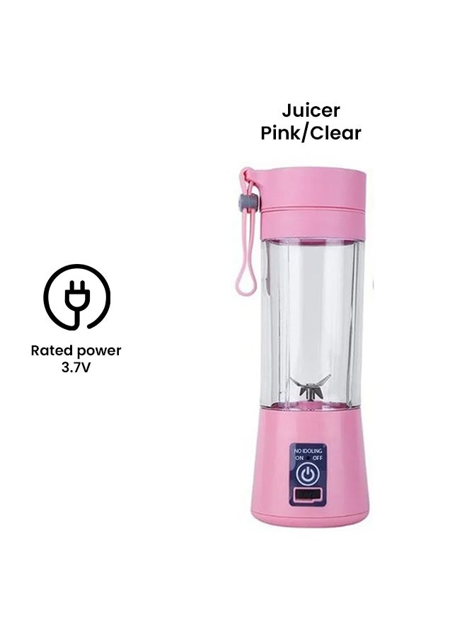 Electric  Blender And Portable Juicer Cup TYW-11 Pink/Clear