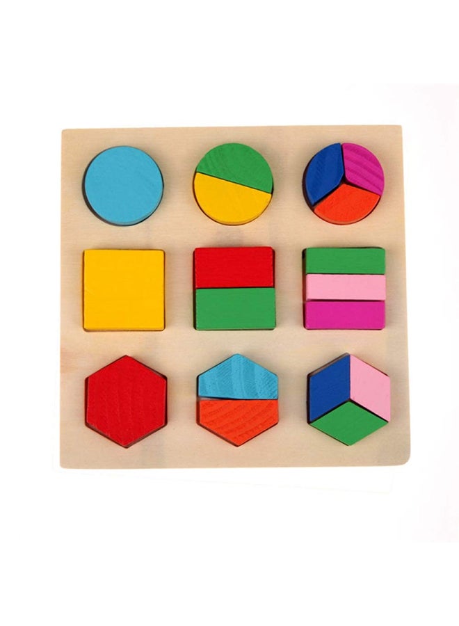 3 Patterns Baby Early Learning Wooden Geometry Shape Sorting Educational Puzzle Toy