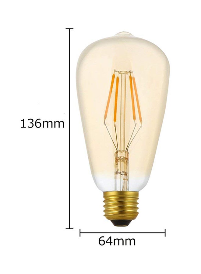 LED Filament Light Bulb Warm White 4watts