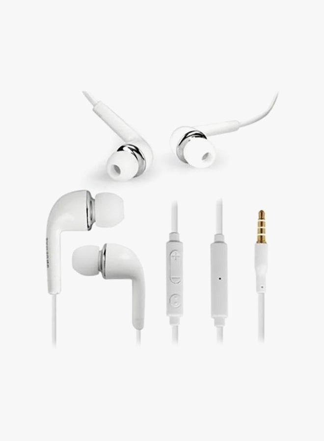 In-ear Stereo Earphones With Mic White