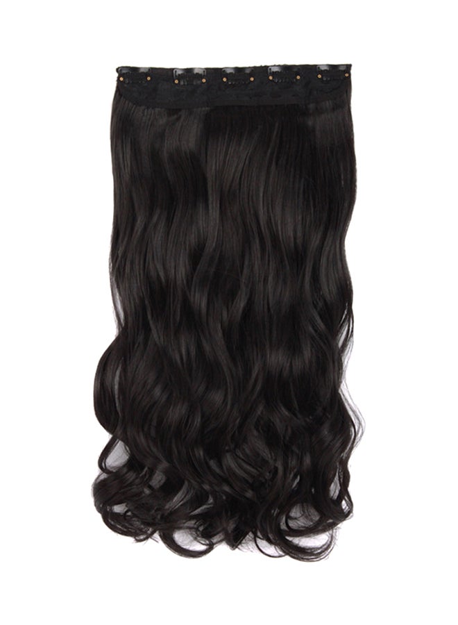 Long Wavy Hair Extension Black 50centimeter