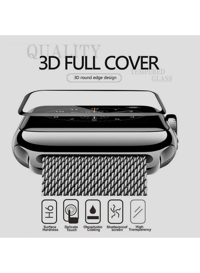 Tempered Glass 3D Screen Protector For Apple Watch Series 4 Clear