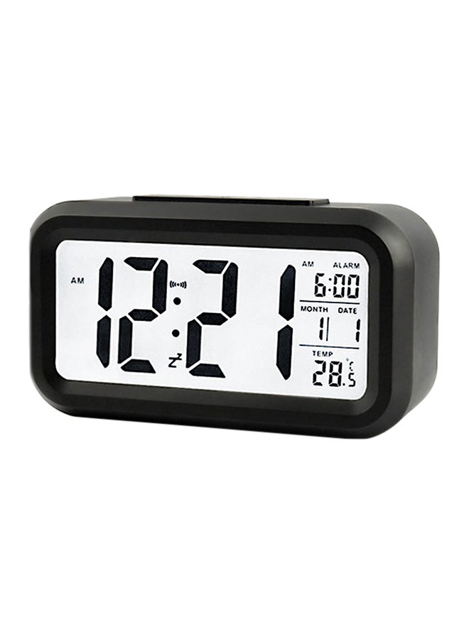 Digital Alarm Clock Black/White
