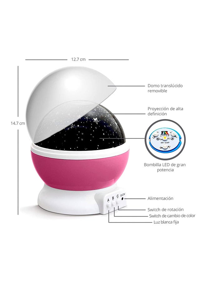 Rotating LED Star Moon Night Sky Cosmos Projector Lamp for Kids - Multicolour