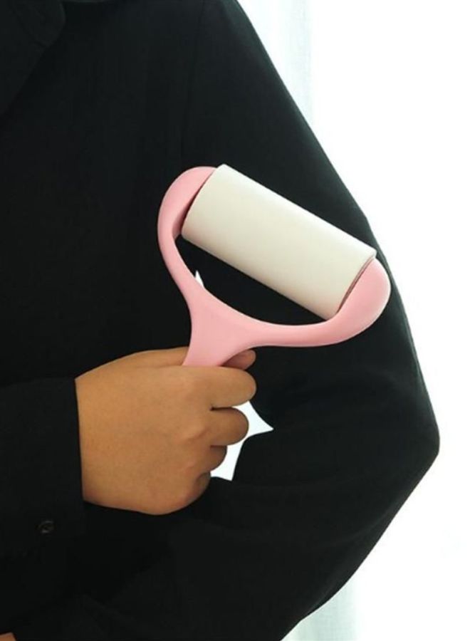 Pet Hair Lint Roller With 3 Refills Pink/White Roller (17.5x11), Refills (10x4.5)cm