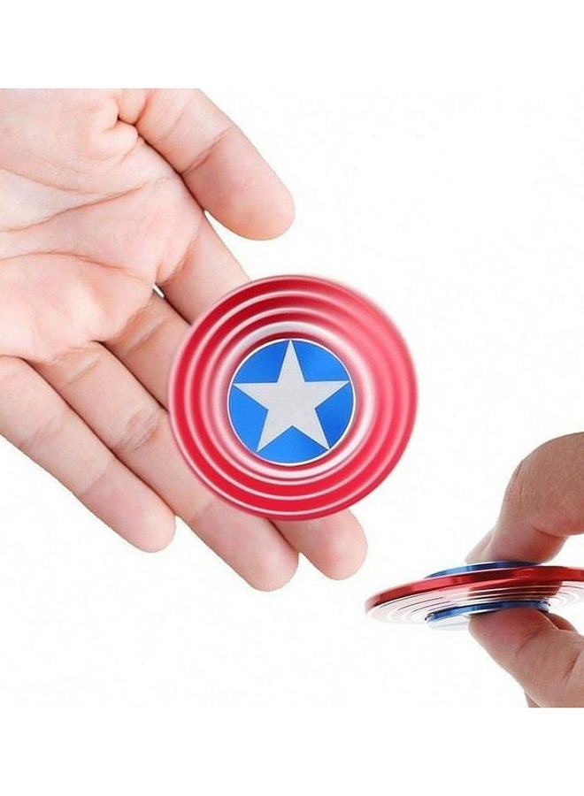 Captain America Shield Fidget Spinner Stress Reliever For Adults And Kids