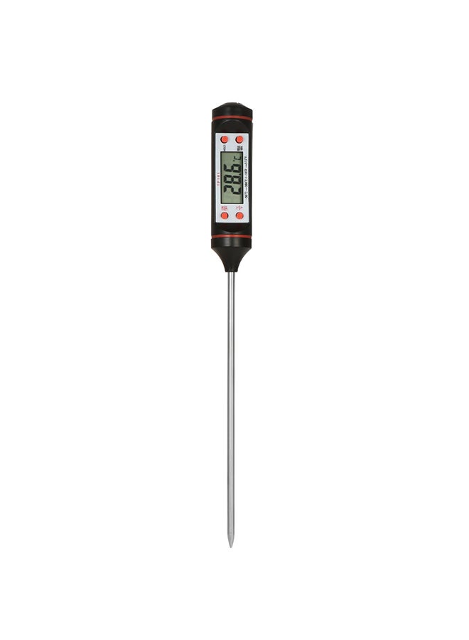 Digital Food Temperature Thermometer Black/Silver