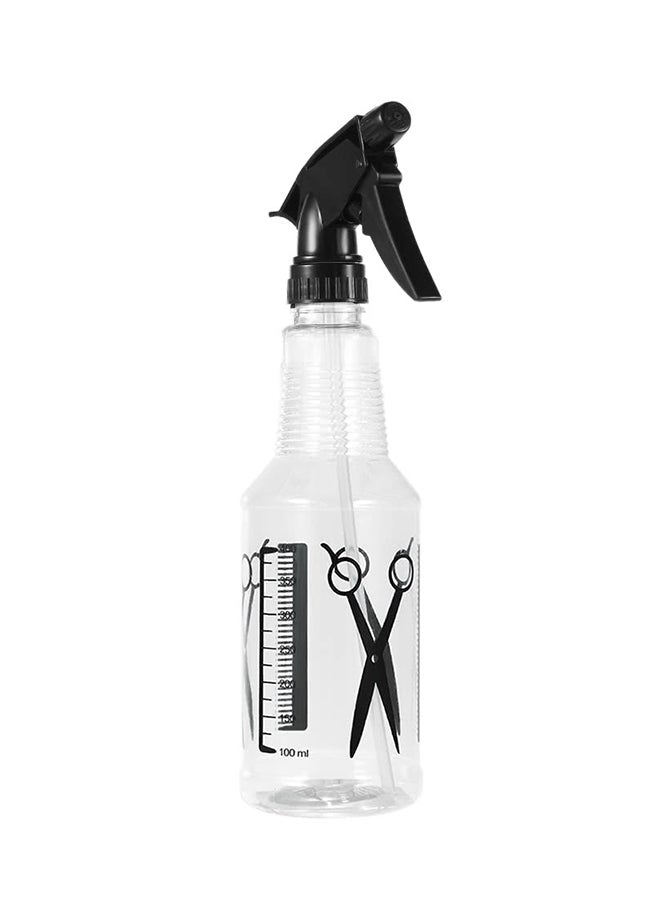 Plastic Salon Spray Bottle Clear/Black 390ml