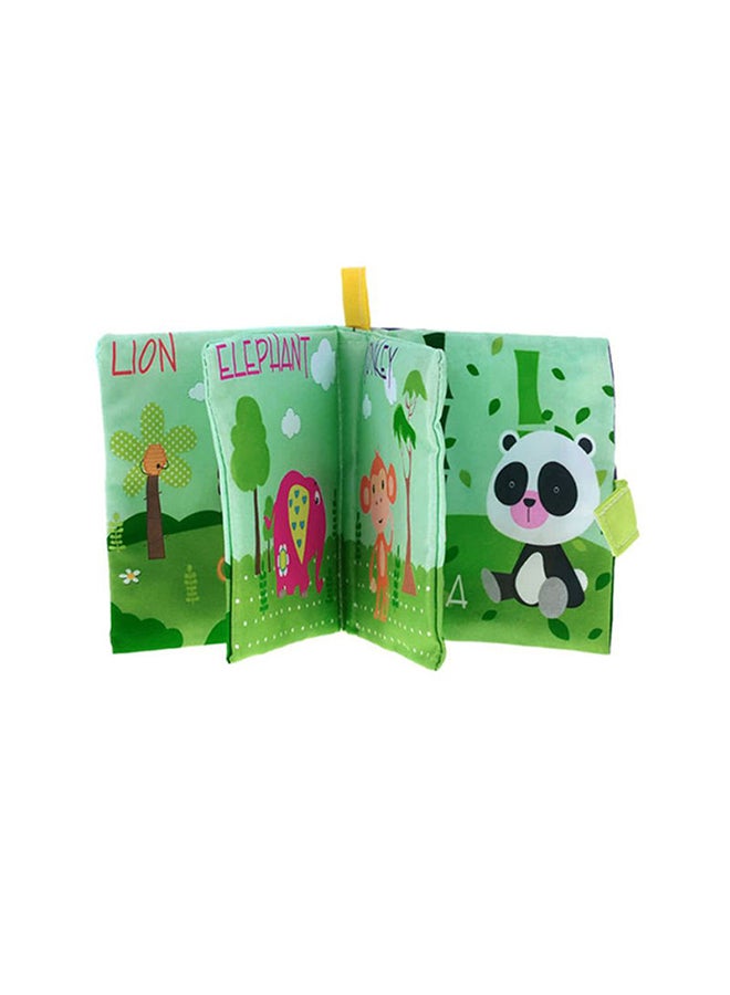 Learning With Animals Fabric Book Washable And Eco Friendly Firm Needlework 15x13x1cm