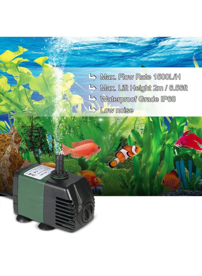 Submersible Water Pump Green/Black 115x60x70mm