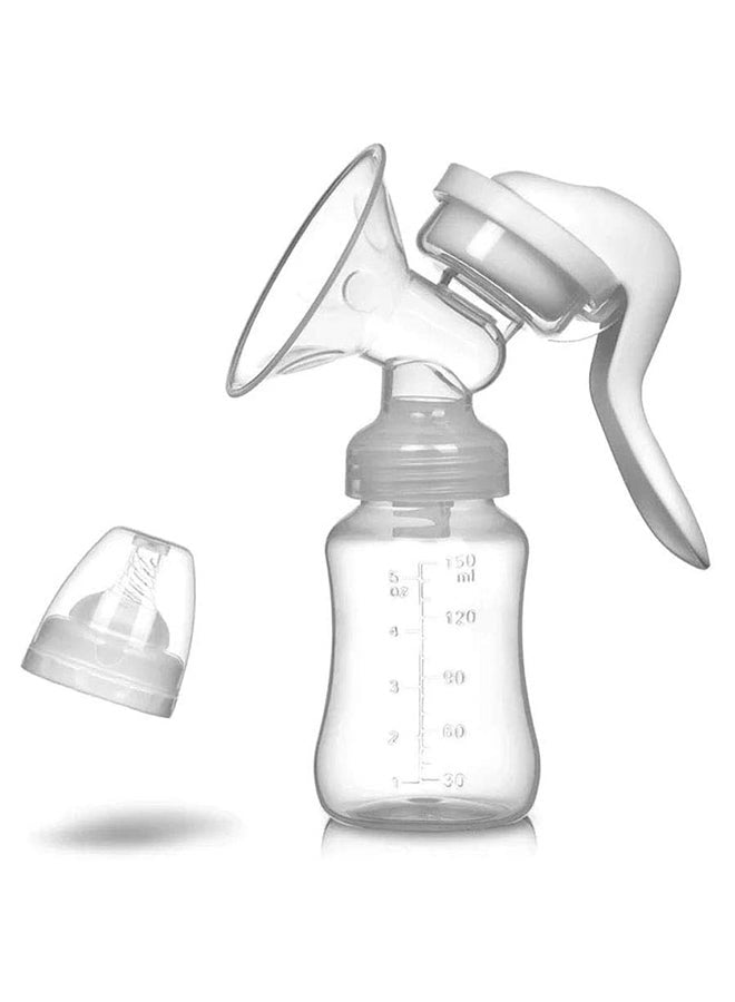 Manual Silicone Breast Pump With Adjustable Suction And Accessories