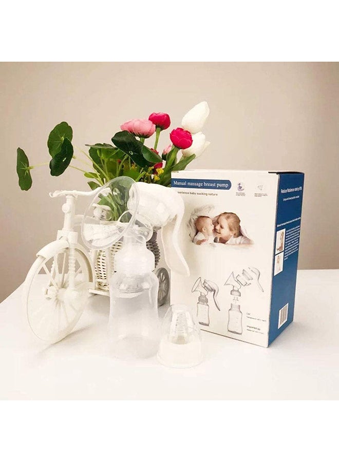 Manual Silicone Breast Pump With Adjustable Suction And Accessories