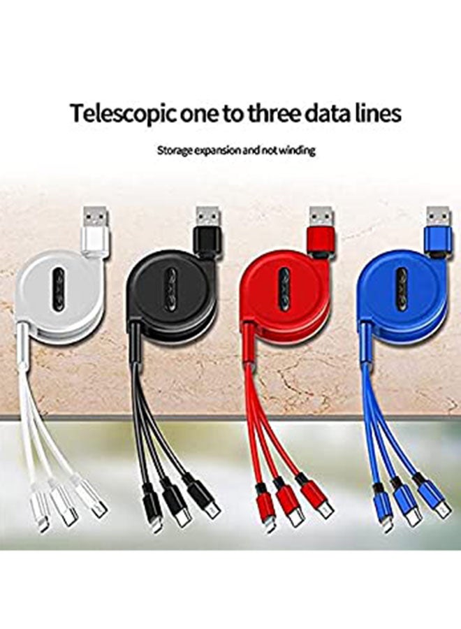 3 In 1 USB Charging Cable Silver