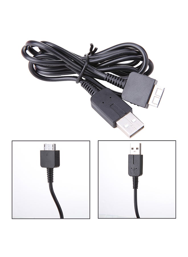 USB Cable For SONY PlayStation Vita PCH-1000 Black