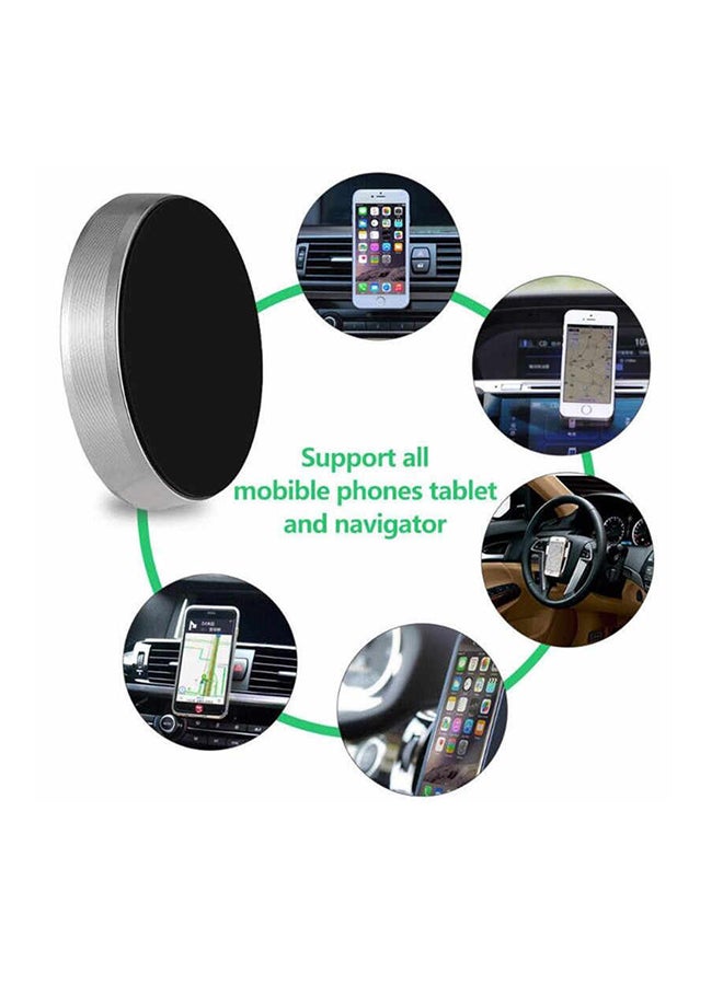 360 Degree Rotation Magnetic Car Mount Holder For Mobile Phones Black