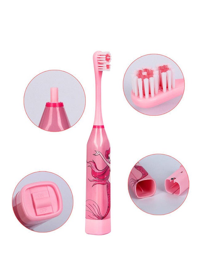Ultrasonic Rechargeable Electric Toothbrush Red/Pink (185x 23x 23mm)mm