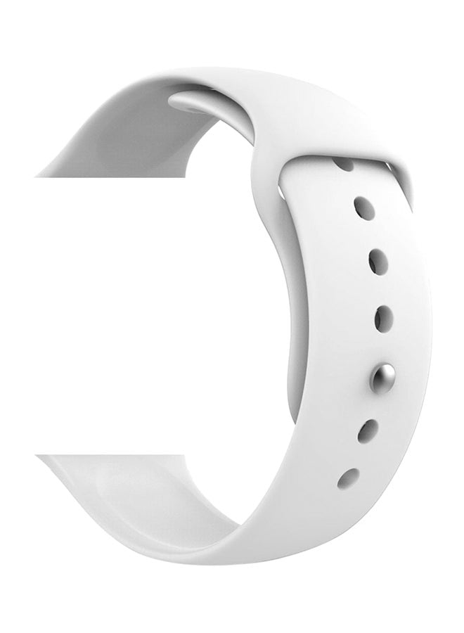 Soft Silicone Sport Wrist Band For Apple Watch 40 mm White