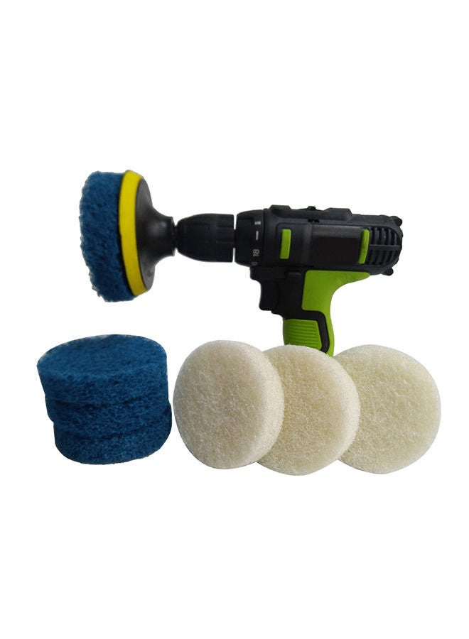 Power Scrub Pad Cleaning Kit Includes Extra Scrub Pads for Bathroom Kitchen Cleaning