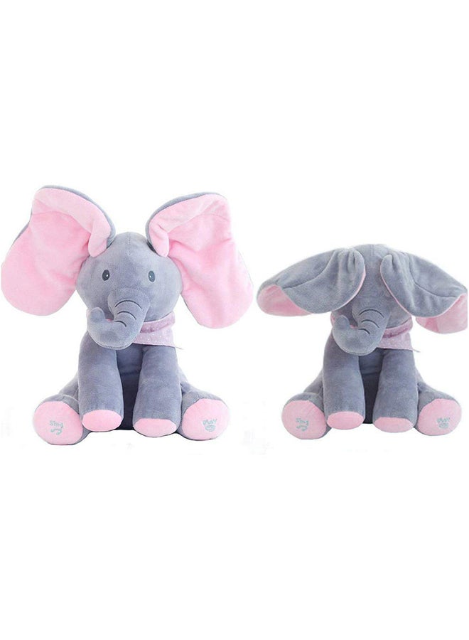 Authentic Cute And Beautiful Elephant Shaped Durable Stuffed Plush Toy 30cm