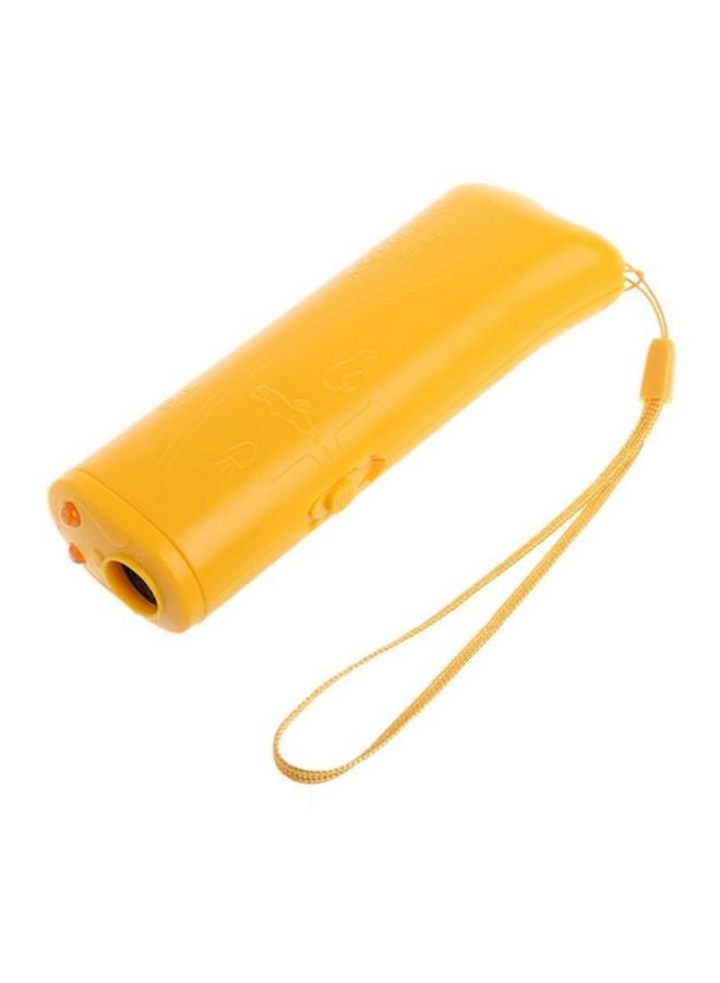 Ultrasonic Dog Repeller And Trainer Device Yellow 5 x 1.8 x 1inch