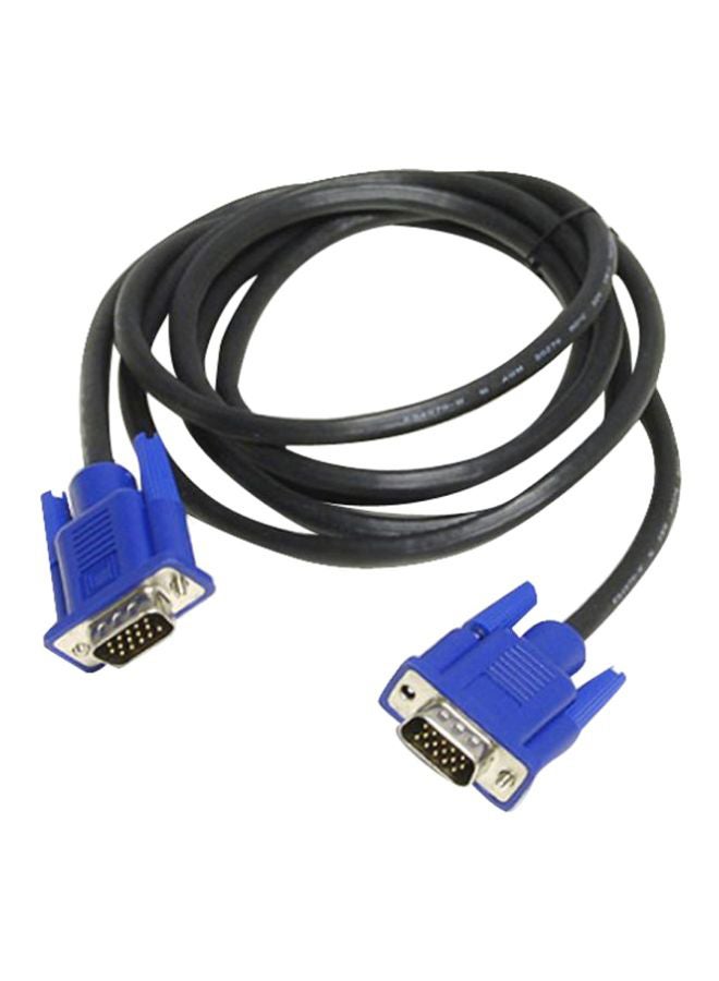 VGA Male To Male Extension Cable Black/Blue