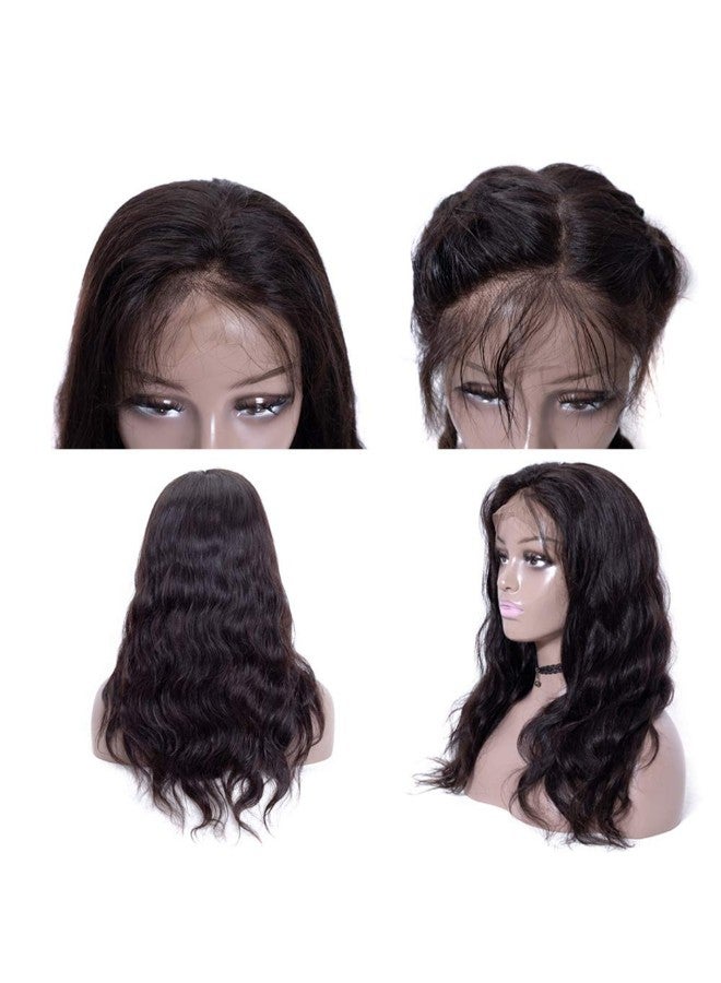 Short Wavy Style Front Wig Black