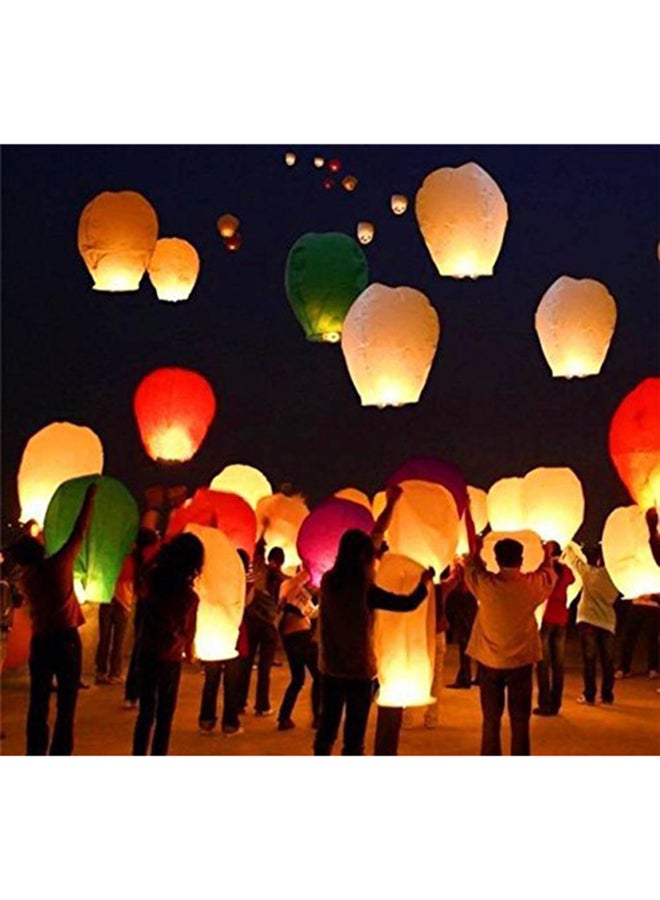 6-Piece Sky Lantern Set 18x10x6cm