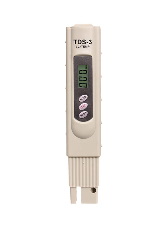 Water Quality Purity Tester Meter Grey 160x34x25mm