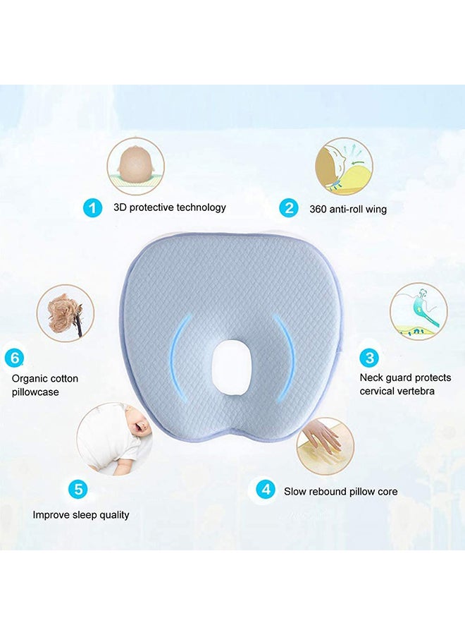 Soft and Comfortable Cotton Flat Baby Head Pillow, Durable, High-quality Fabric, Breathable