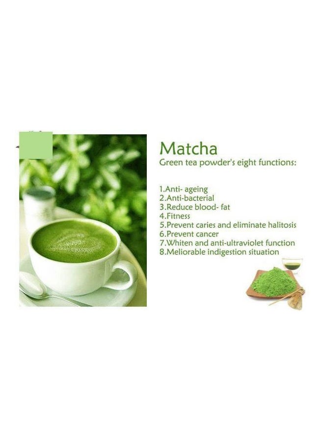 Green Tea Powder Bamboo Whisk Beige 10x5.5x2.5centimeter