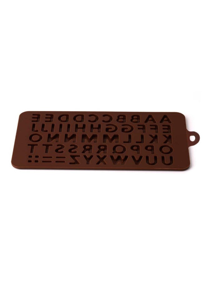 Fondant Cookie Chocolate Mould Brown 21.3x0.5x11.5centimeter