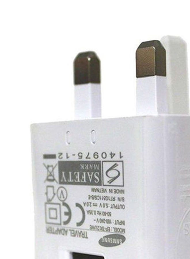 10W 3 Pin Uk Fast Charger For Galaxy S7 /S7 Edge White White