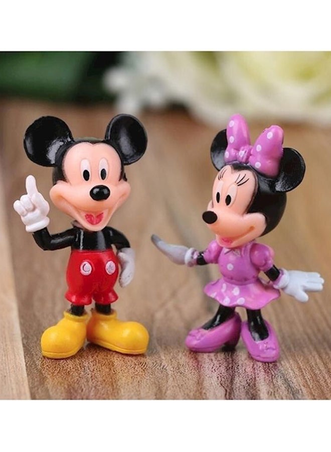 6-Piece Mickey And Minnie Mouse Donald Duck Daisy Figures 8centimeter