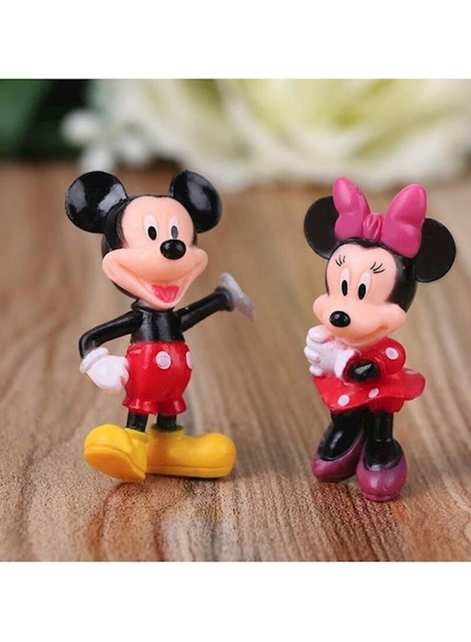 6-Piece Mickey And Minnie Mouse Donald Duck Daisy Figures 8centimeter