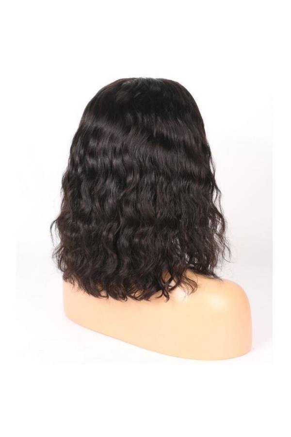 Brazilian Short Wavy Hair Wig Black 10inch