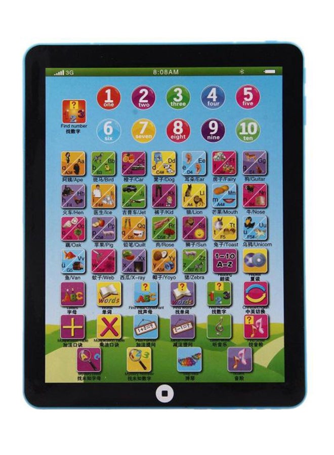 Portable Educational English Pad Tablet Computer Learning Machine Toys For Children