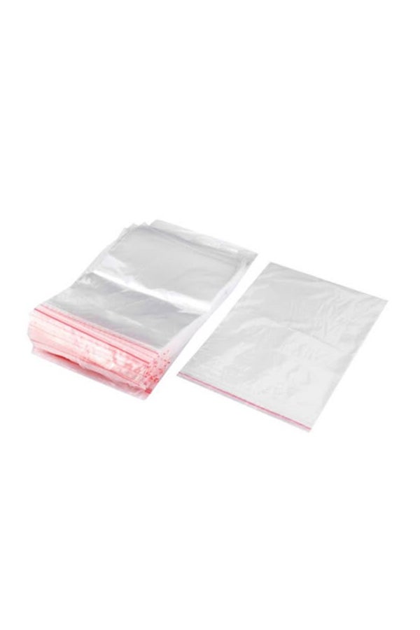 100-Piece Resealable Cellophane Bag Clear 5x7centimeter