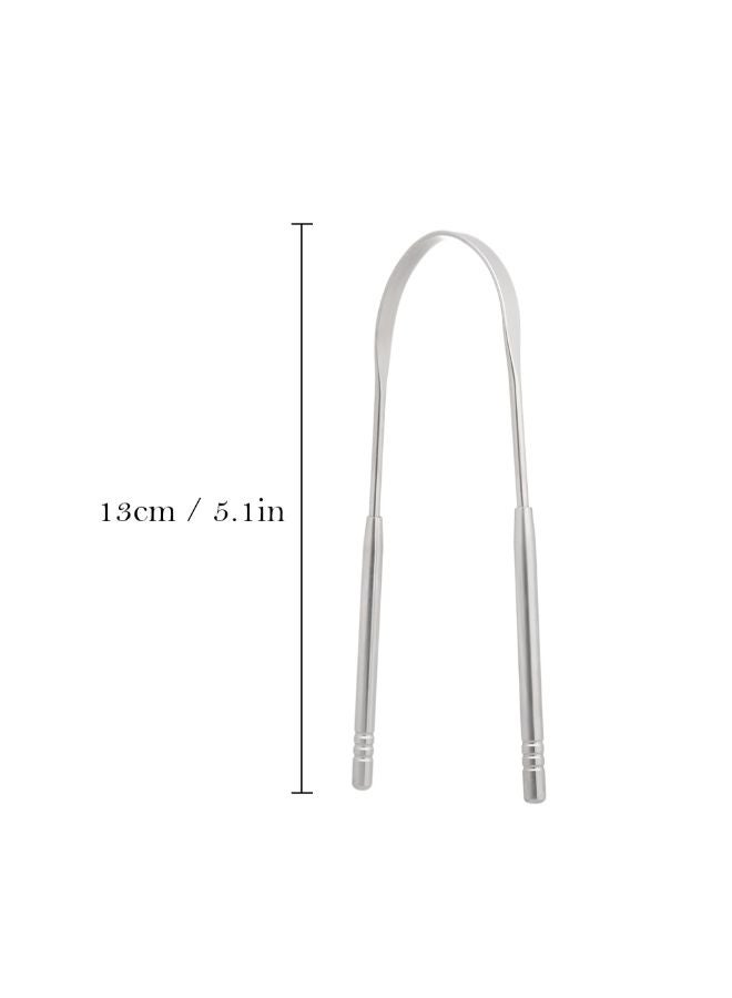 Tongue Toothbrush Dental Oral Hygiene Care Tool Silver 0.028kg